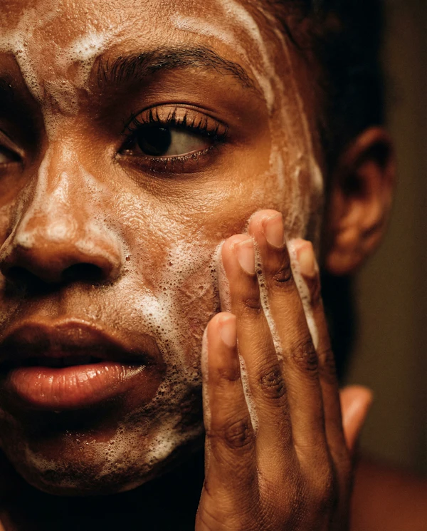 Facial Cleansing Close-Up