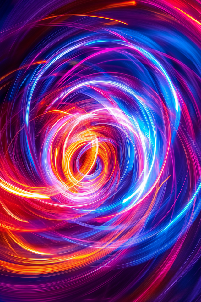 Vibrant Swirling Lights