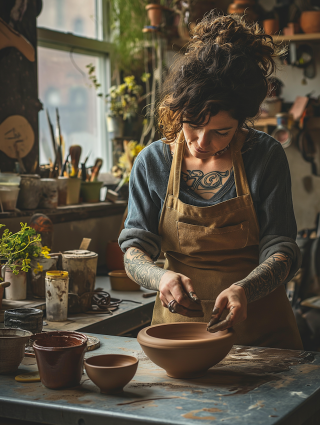 The Artisan at Her Wheel