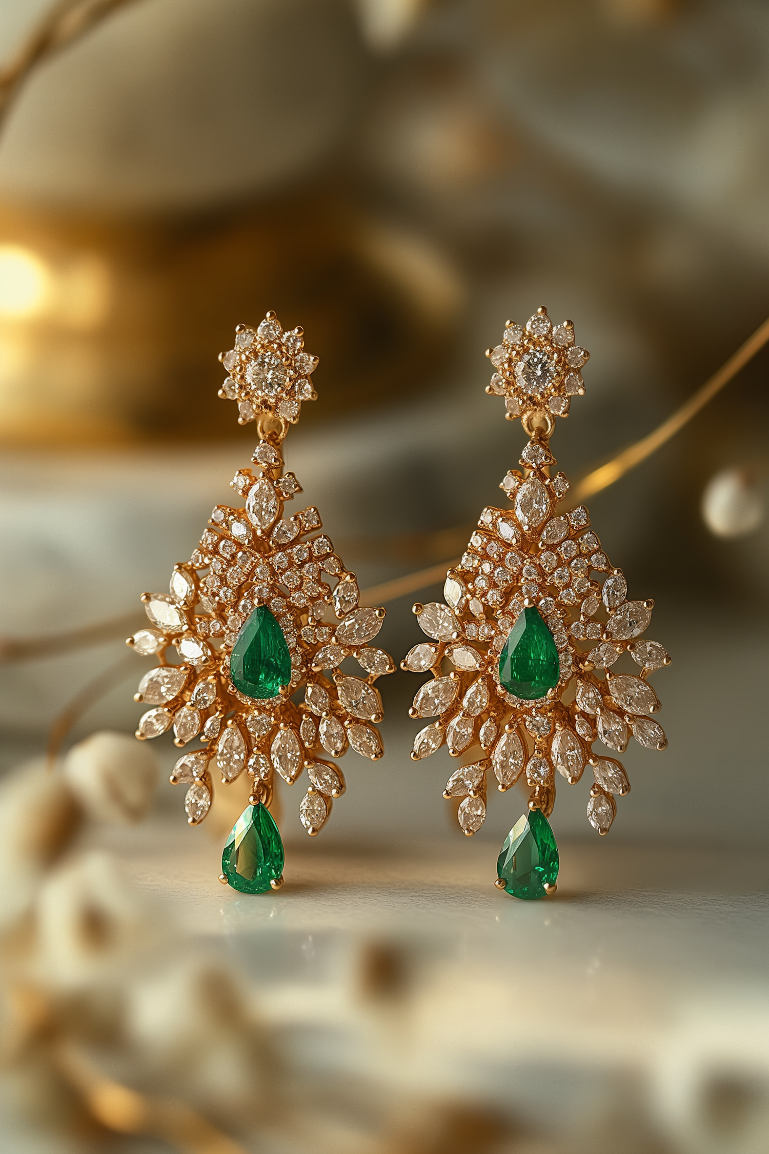 Luxurious Gemstone Earrings