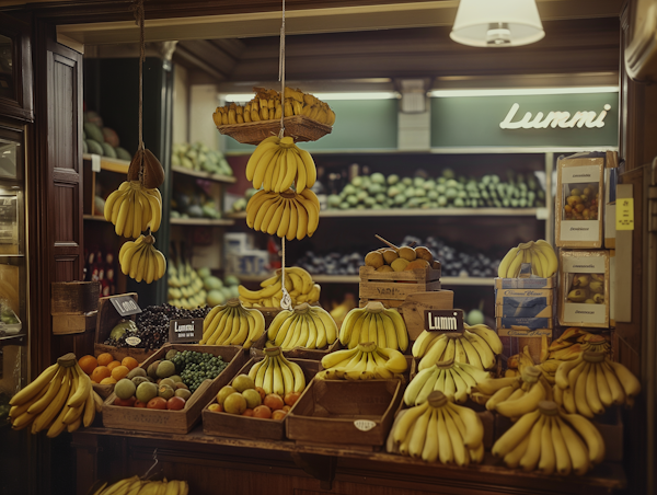 Neatly Organized Lummi Fruit Stall