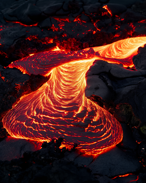 Fiery Lava Flow