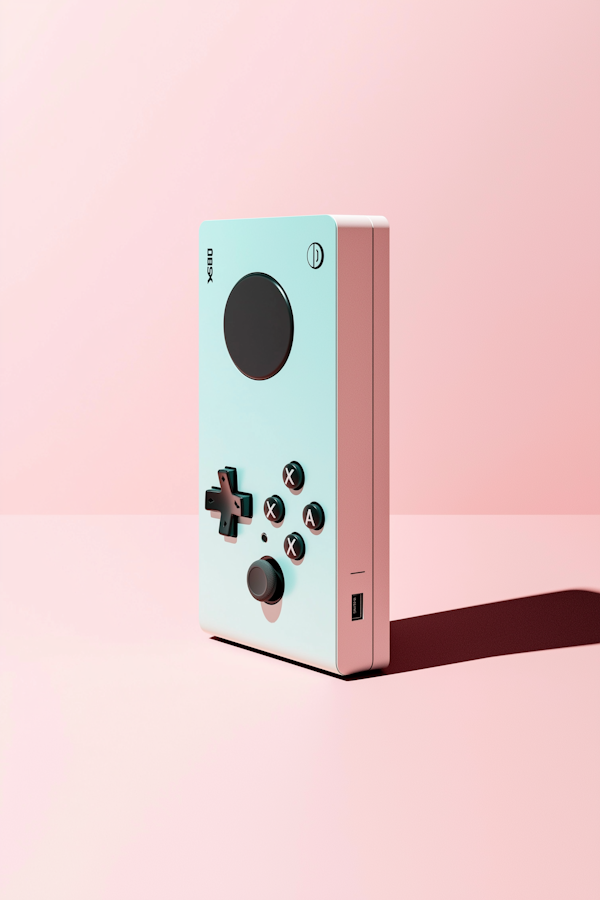 Mint Green Handheld Gaming Console