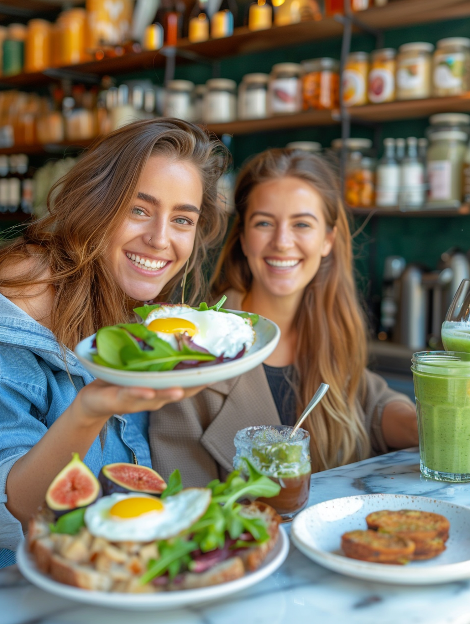 Joyful Friends Enjoying a Meal Together