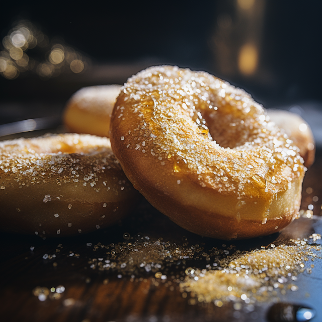 Honey Glazed Sugar Sparkle Donuts