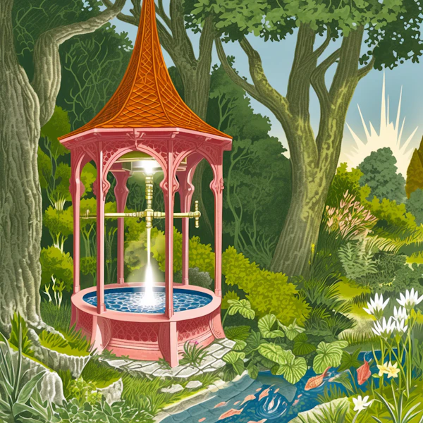 Magical Forest Scene
