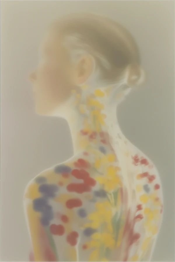 Floral Body Art Portrait