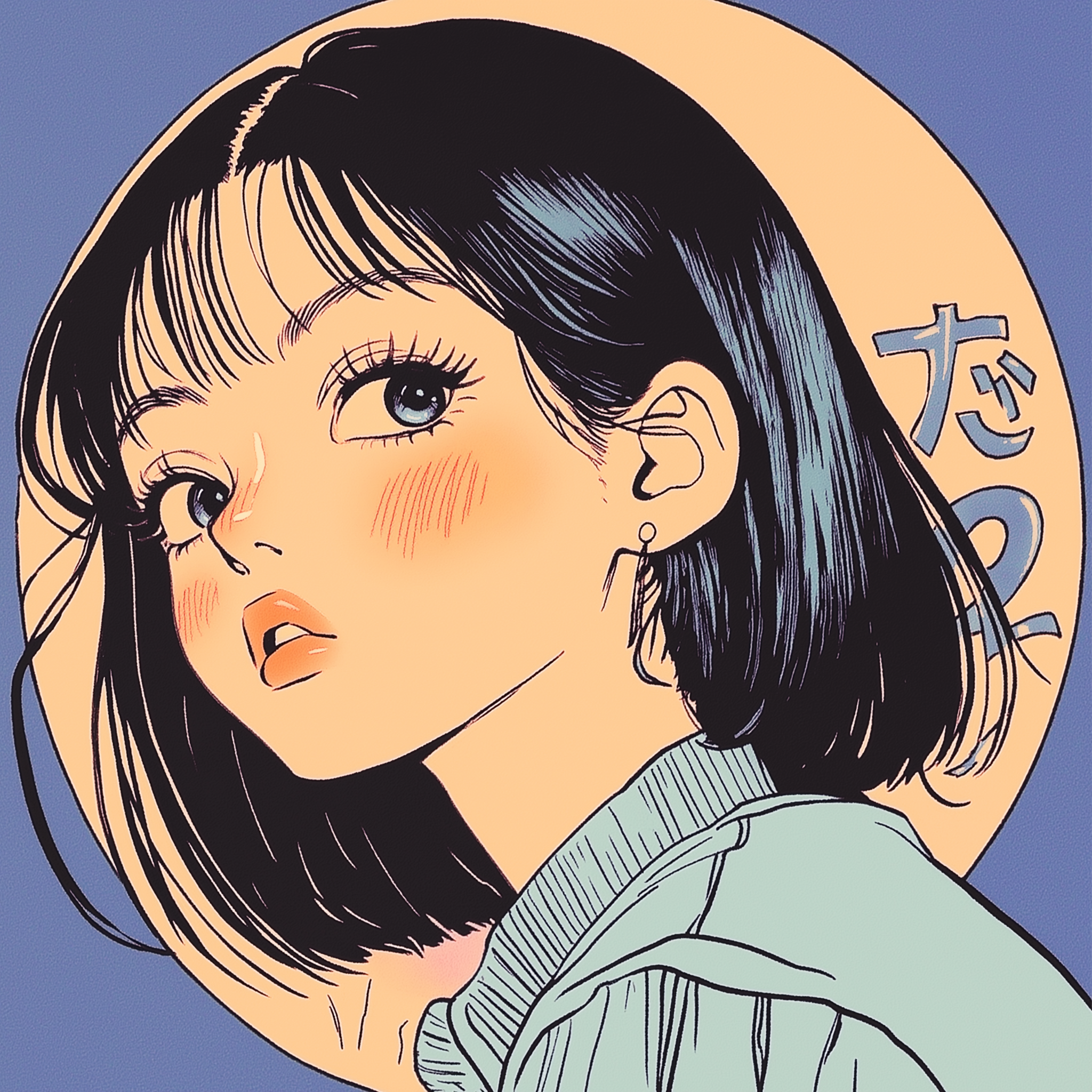 Illustration of a Young Woman Illustration on Lummi 