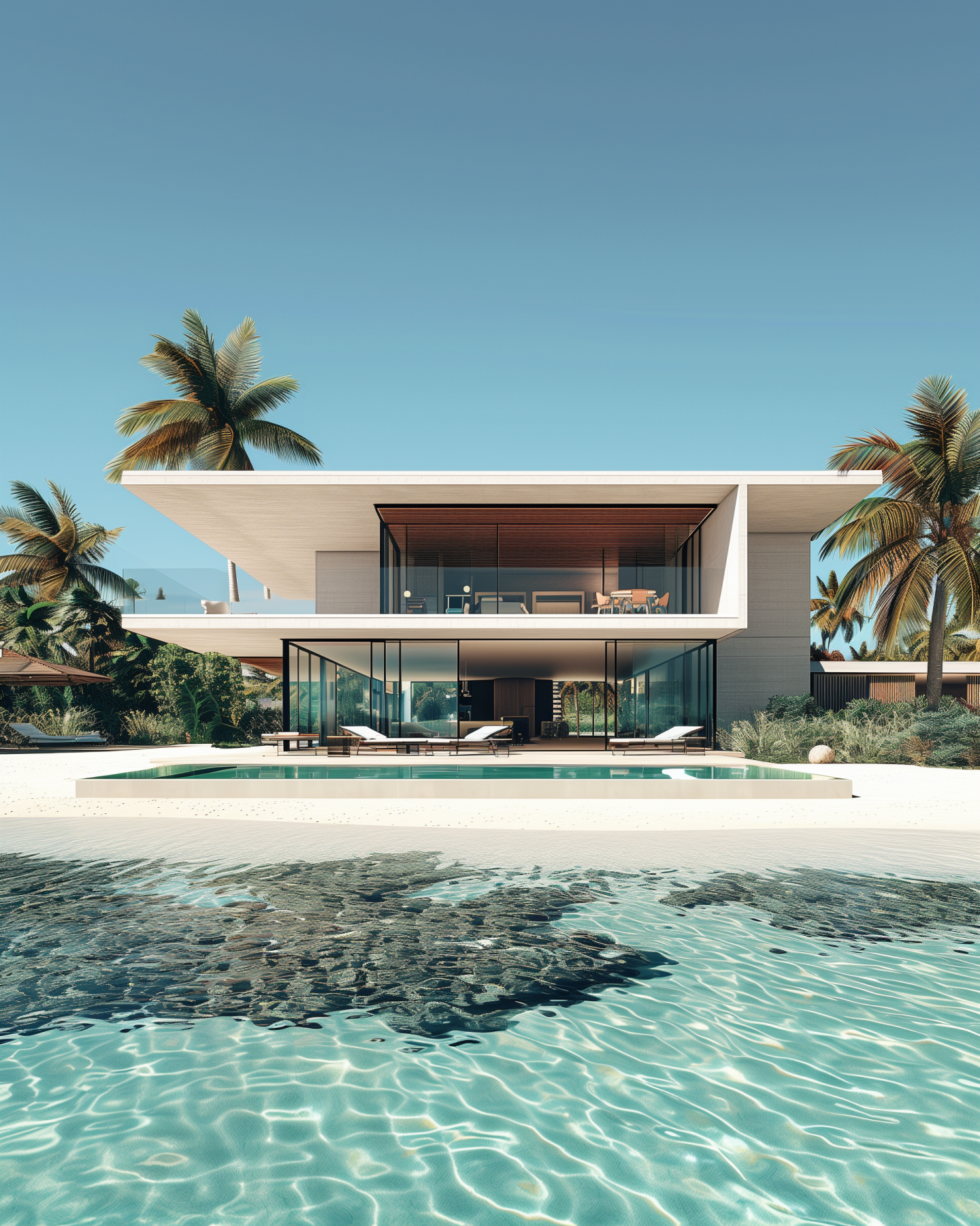 Modern Tropical Home Photo on Lummi
