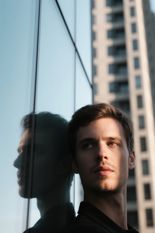 Reflective Urban Portrait