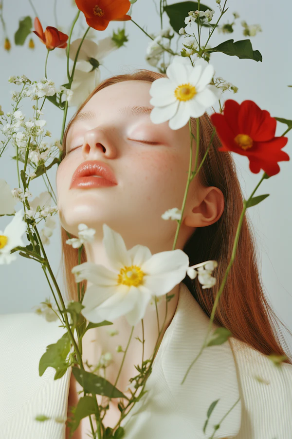 Ethereal Floral Portrait