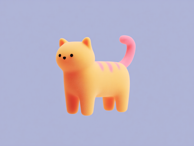 Stylized Orange Cat