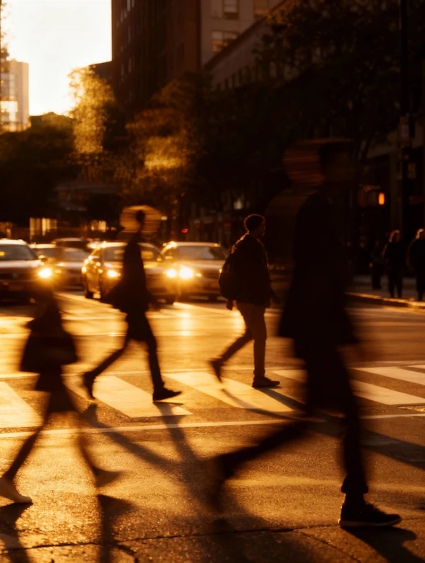 Urban Sunset Scene