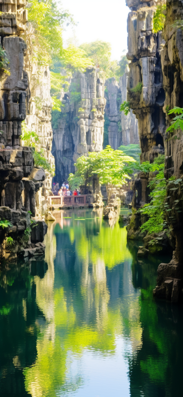 Tranquil Karst Reflections