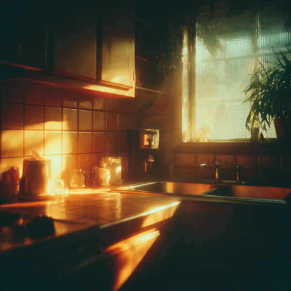 Sunlit Cozy Kitchen