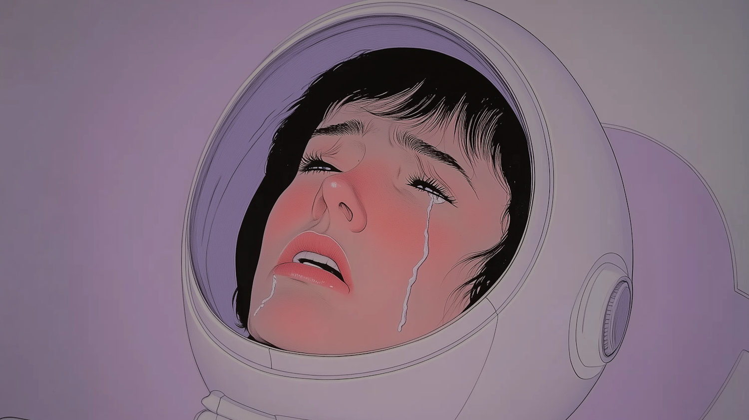 Emotional Space Helmet Portrait