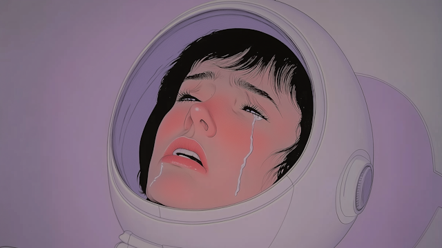 Emotional Space Helmet Portrait