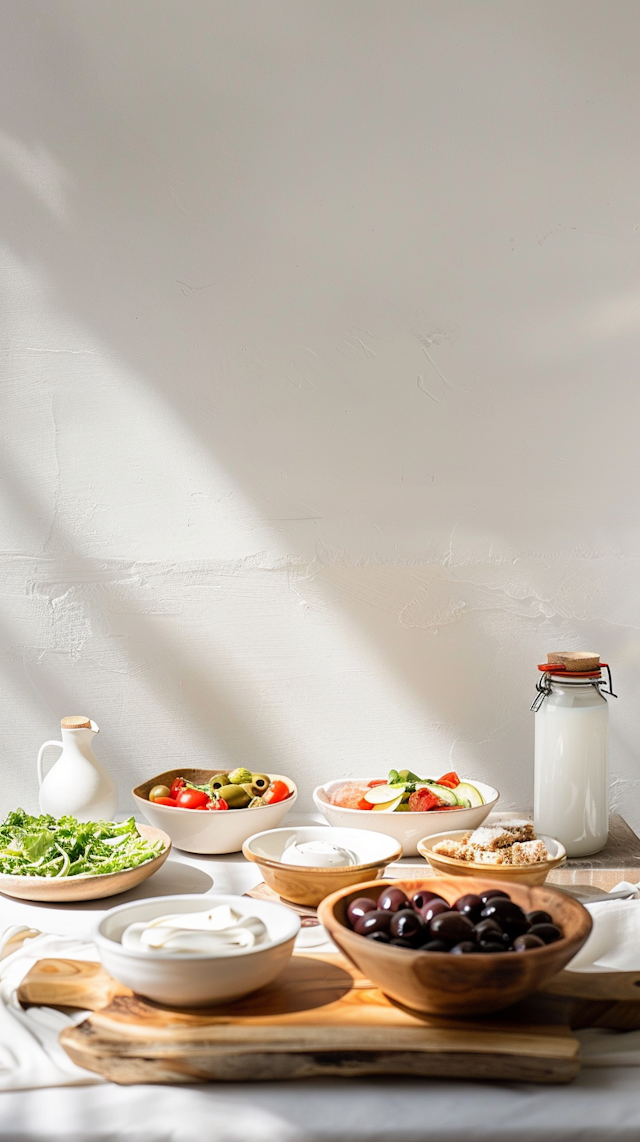 Mediterranean Cuisine Table Setup