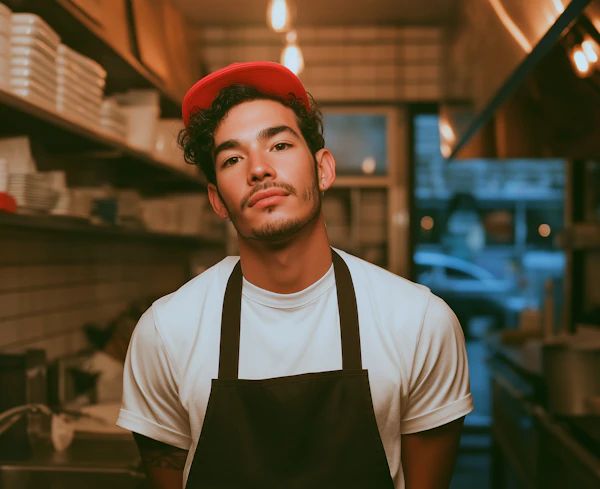 Chef in Professional Kitchen