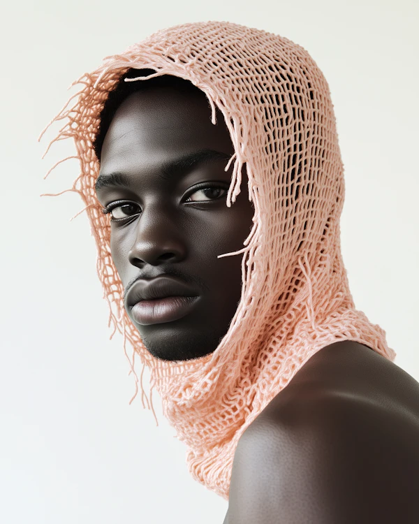 Portrait With Knitted Hood