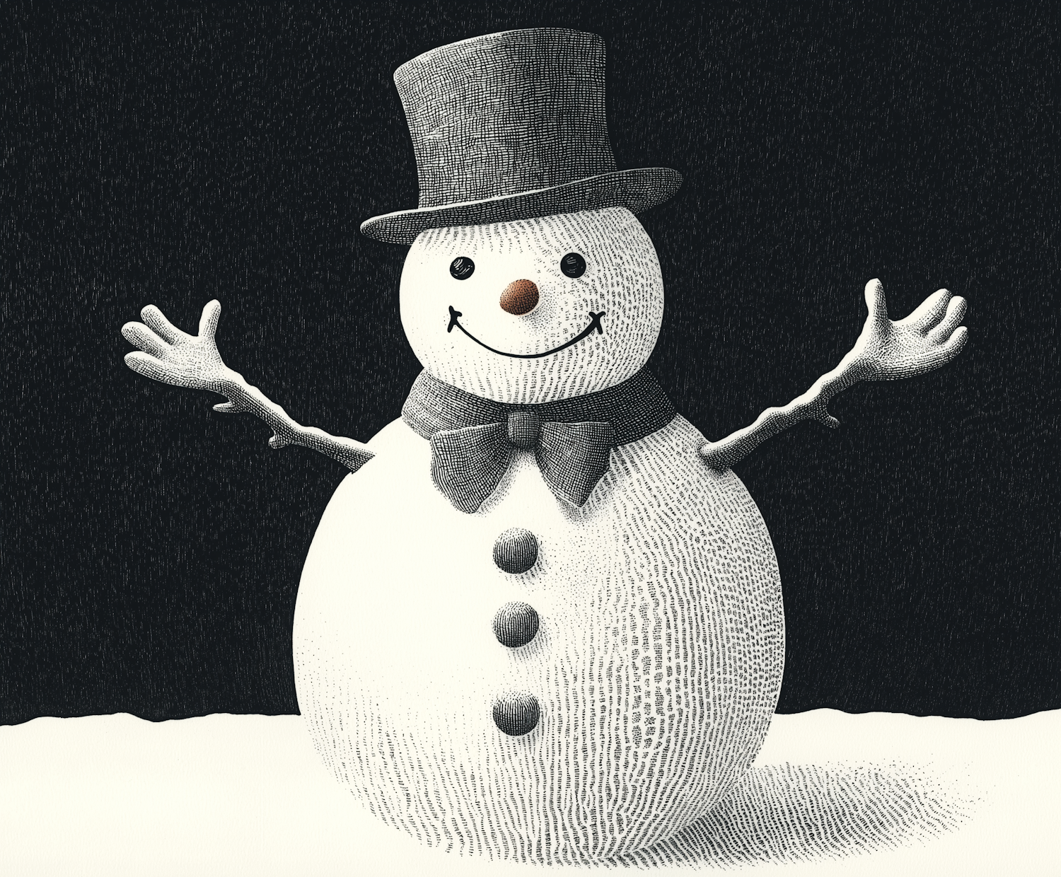 Cheerful Snowman