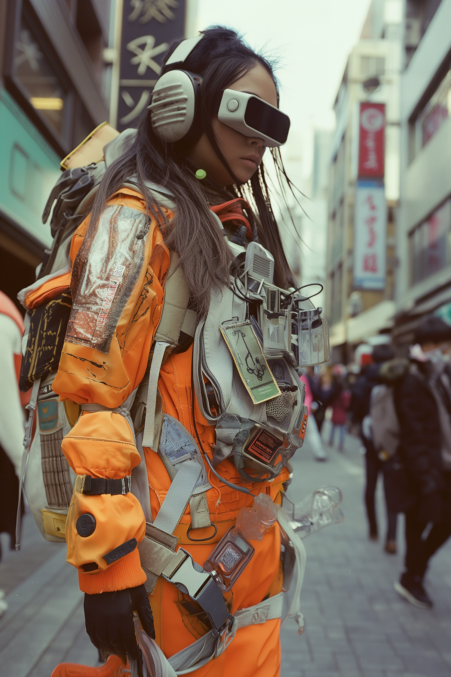 Futuristic Fashion in Urban Setting