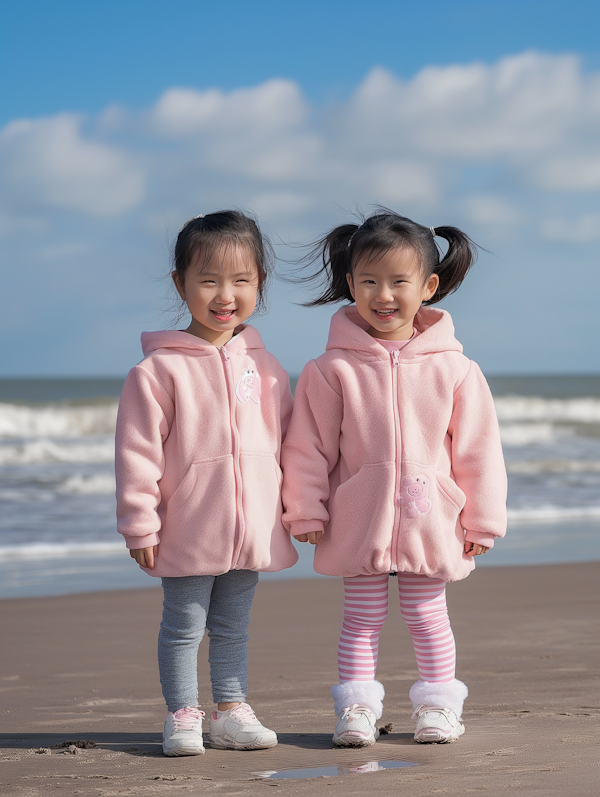 Joyful Girls on the Beach