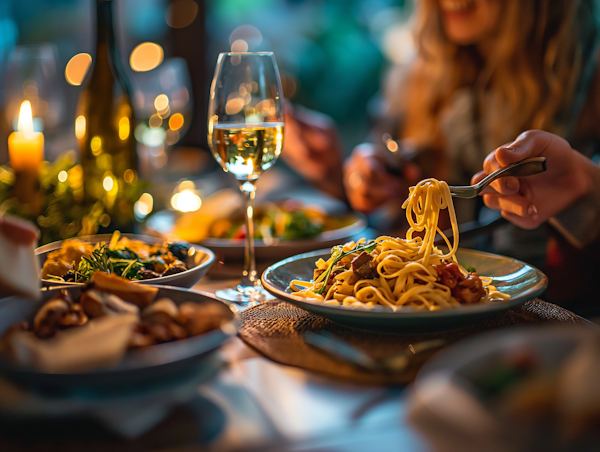 Candlelit Spaghetti Dinner