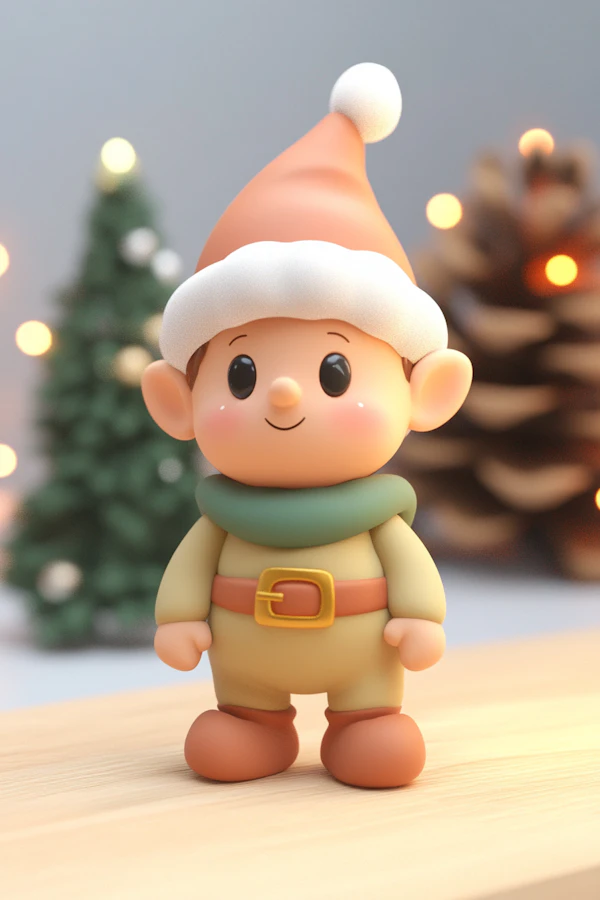 Festive Elf Character