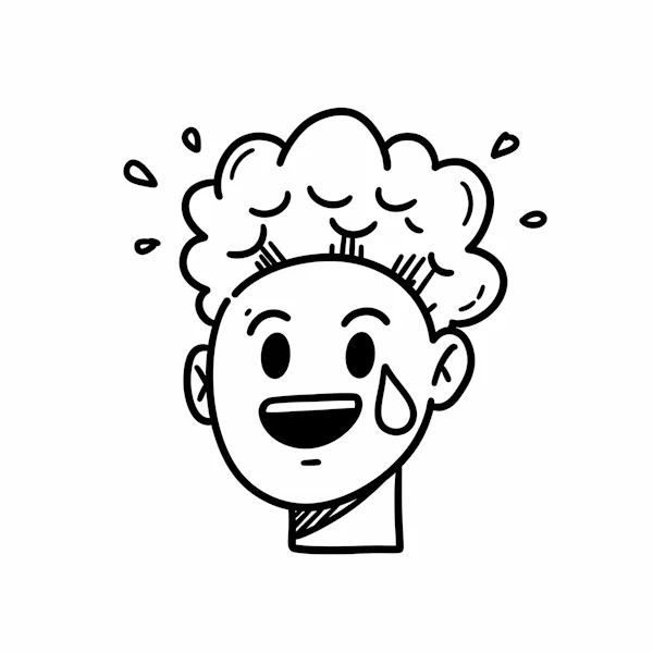 Cheerful Cartoon Head