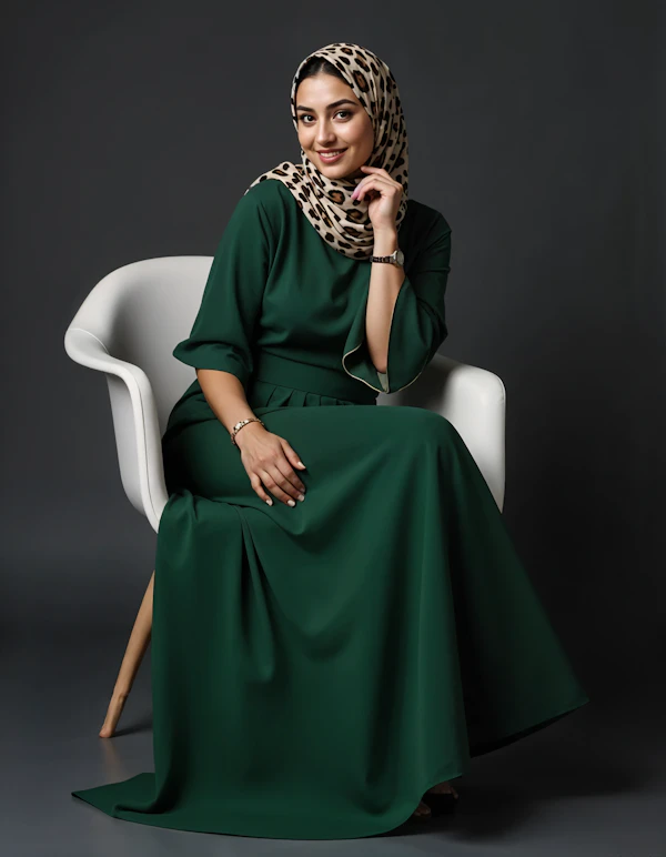 Elegant Woman in Green