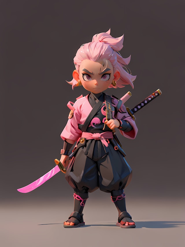 3D Samurai Character