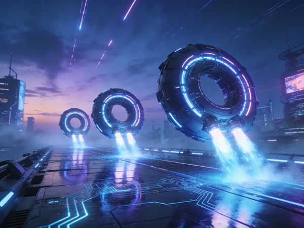 Cyberpunk Hover Vehicles