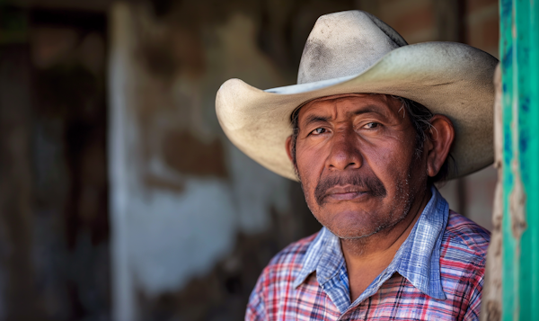 Portrait of a Rugged Cowboy