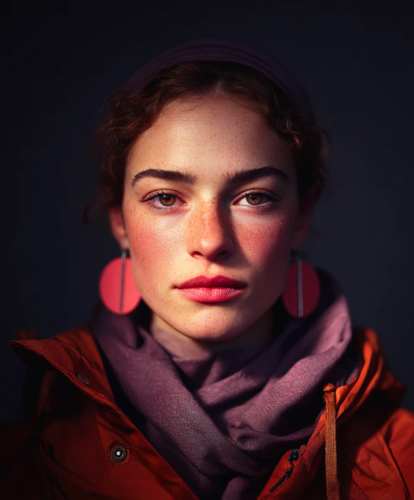 Freckled Portrait