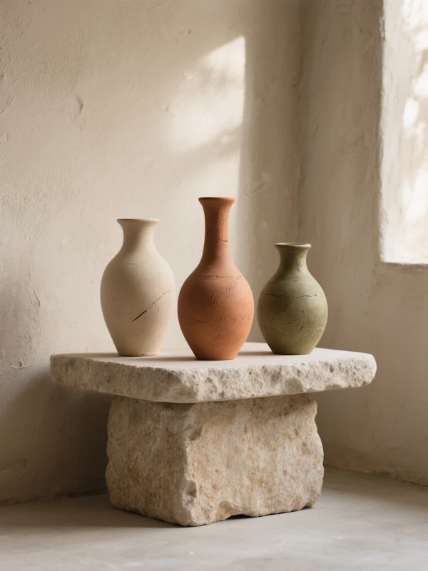 Earthy Ceramic Vases