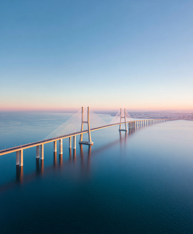 Aerial View of Bridge