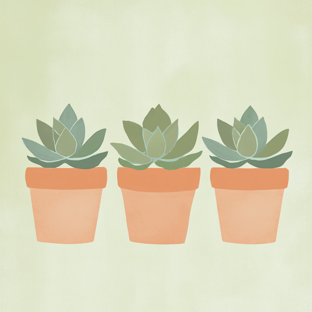 Succulent Trio