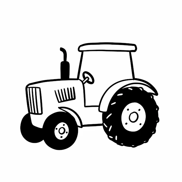 Cartoon Tractor Art