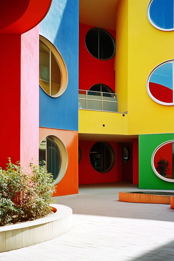 Vibrant Architectural Scene