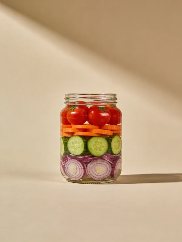 Layered Veggie Jar