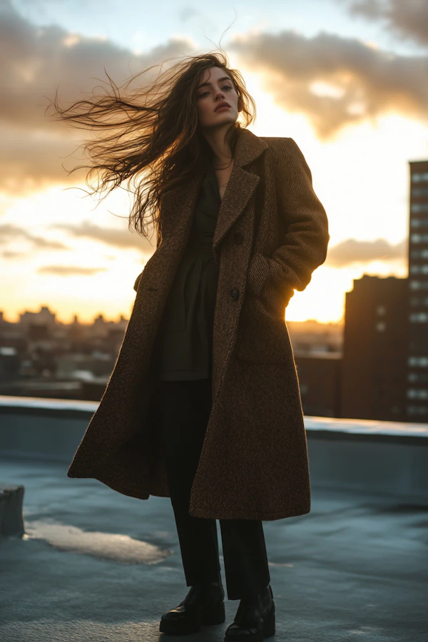 Rooftop Sunset Portrait