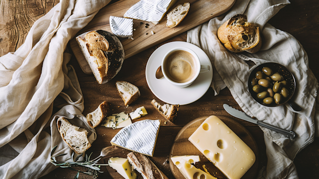 Rustic Breakfast Setup