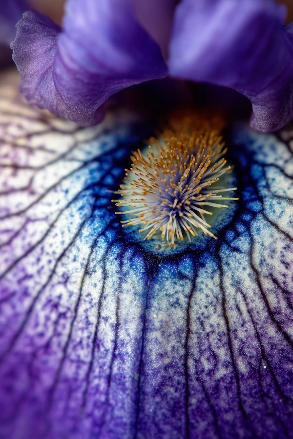 Macro Iris Flower
