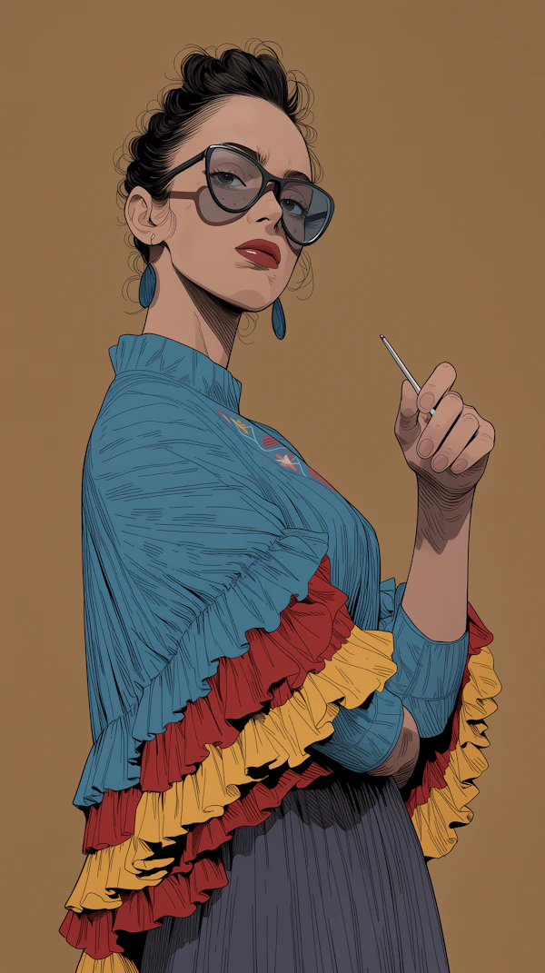 Stylized Woman Portrait