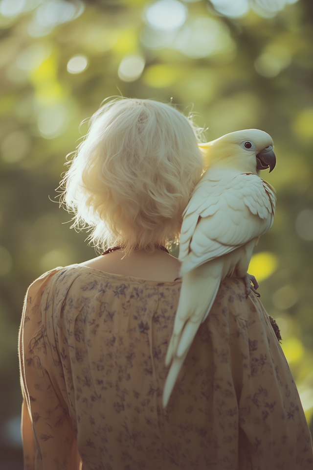 Person with Cockatoo