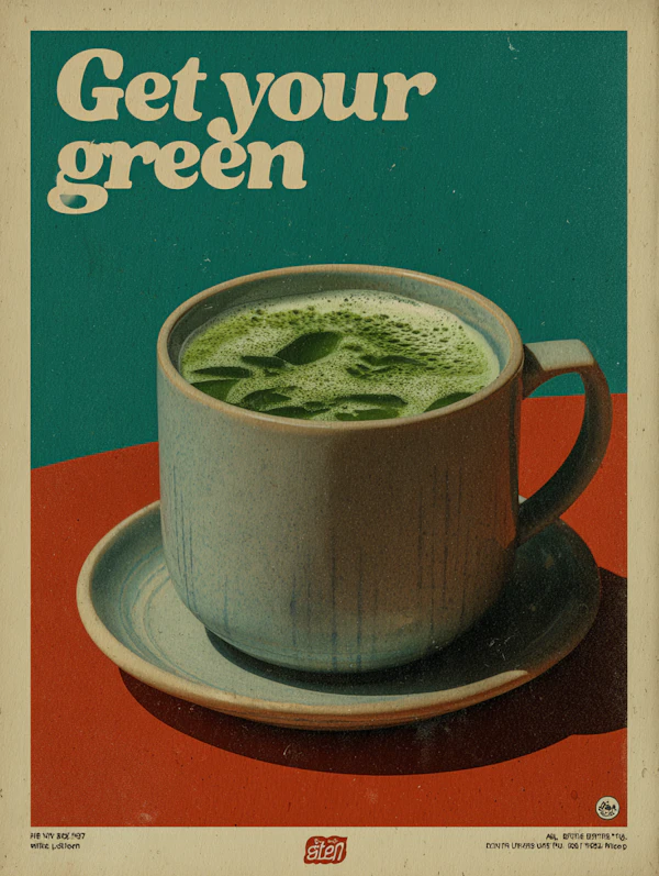 Green Tea Illustration