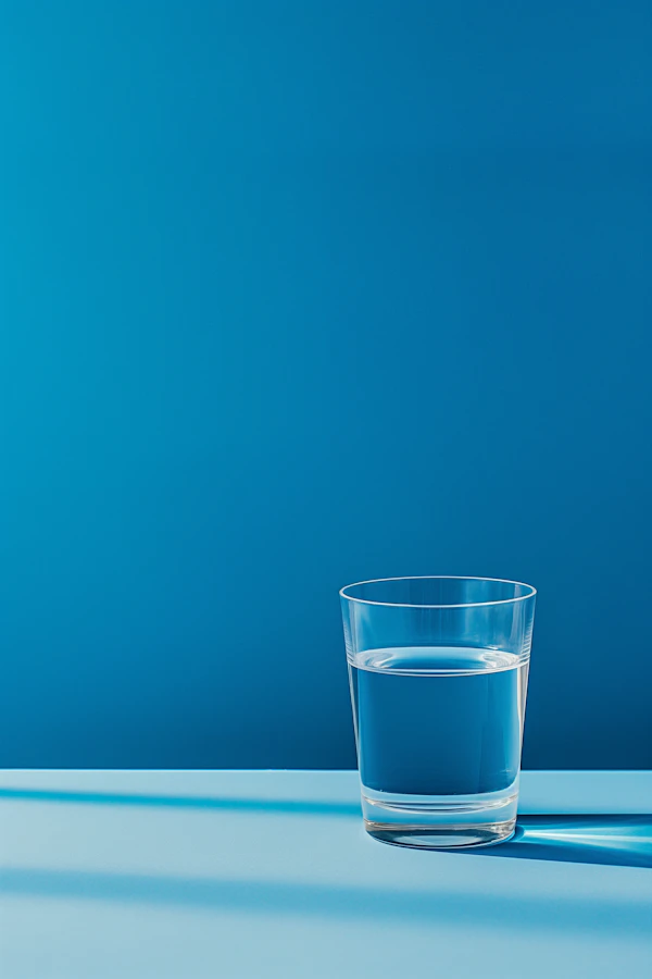 Monochromatic Blue Glass