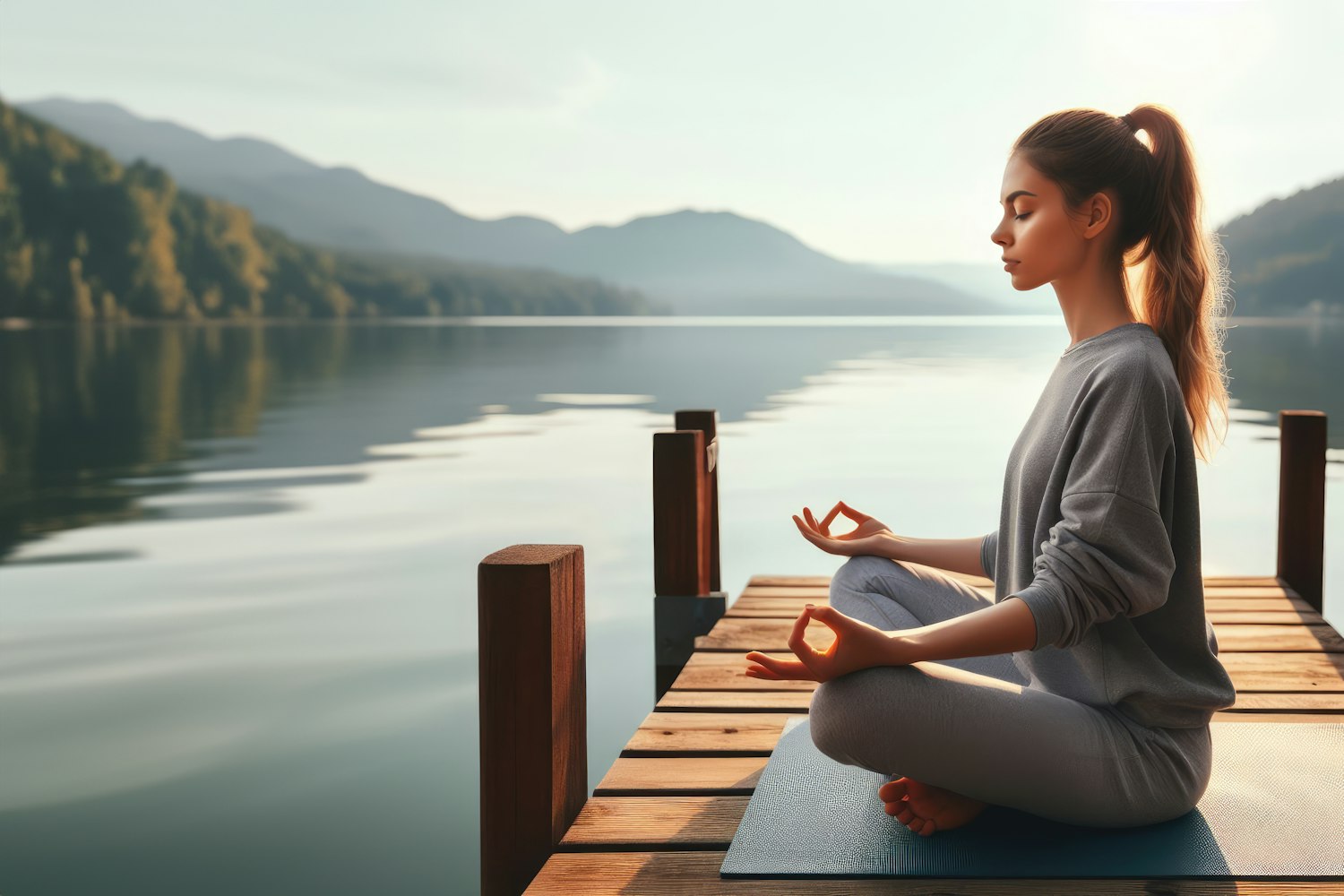 Tranquil Lakeside Yoga