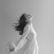 Ethereal Woman In White Dress Photo On Lummi